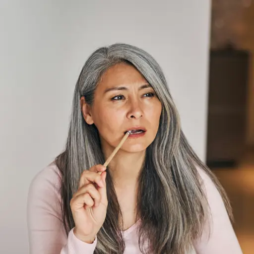 Woman considering a workforce request