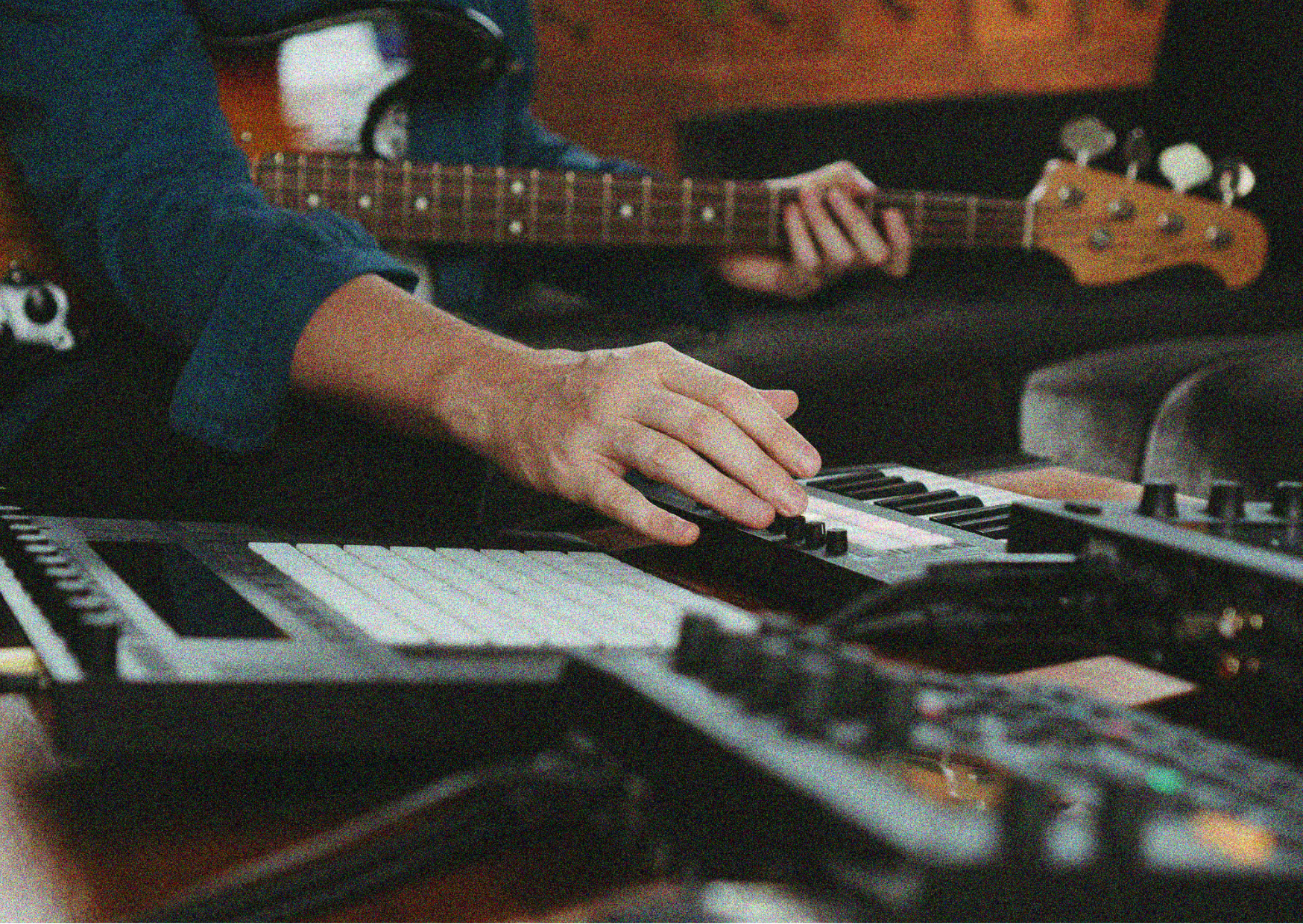 Studio keyboard — the composer metaphor